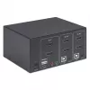 KVM jungiklis Manhattan 2 prievadų 4K HDMI USB garsas 2 kompiuteriams