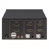 KVM jungiklis Manhattan 2 prievadų 4K HDMI USB garsas 2 kompiuteriams