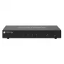 Techly IDATA DP-KVM4 KVM jungiklis 4x1, DisplayPort, USB, montuojamas į stelažą, juodas