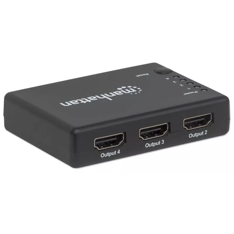 HDMI skirstytuvas Manhattan 4 prievadų kompaktiškas