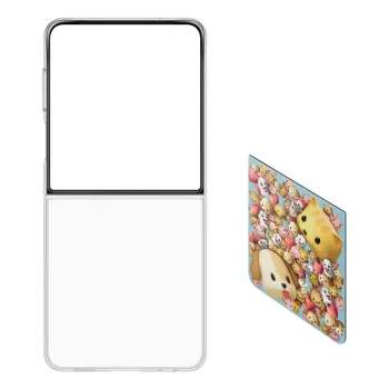 Dėklas Samsung Galaxy Z Flip7 Flipsuit Skaidrus Monochromatinis