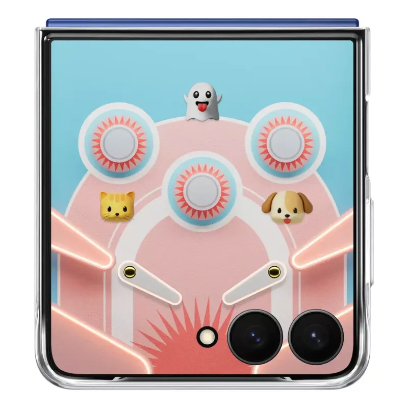 Dėklas Samsung Galaxy Z Flip7 Flipsuit Skaidrus Monochromatinis