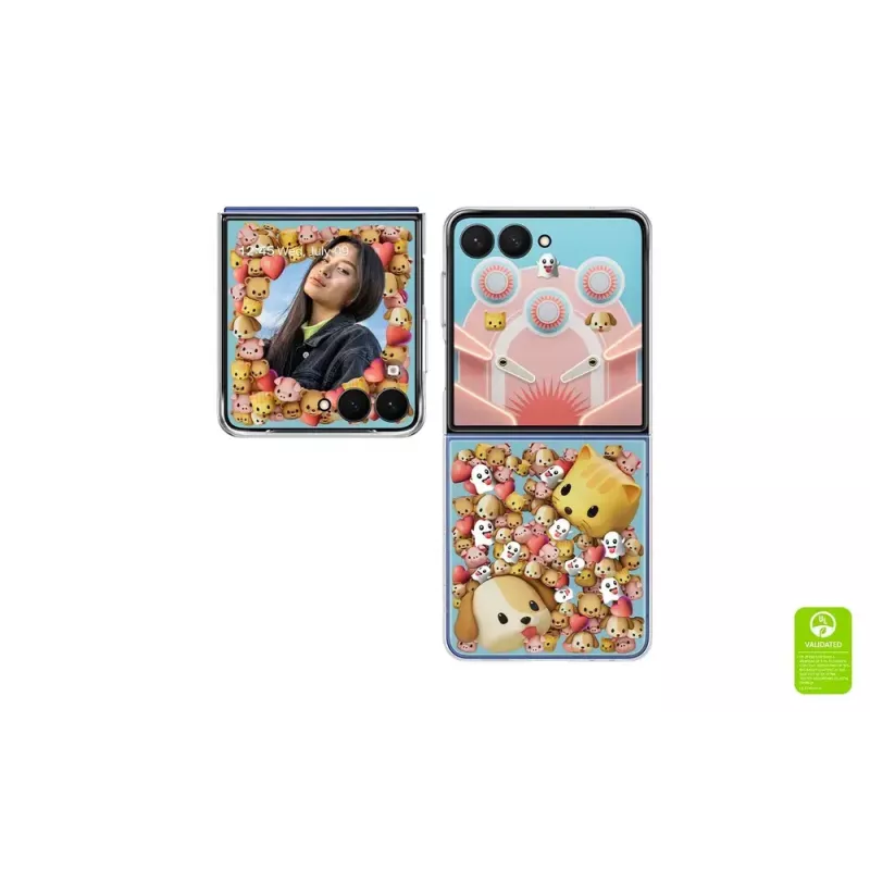 Dėklas Samsung Galaxy Z Flip7 Flipsuit Skaidrus Monochromatinis