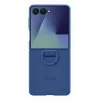 Samsung EF-PF766TNEGWW silikoninis dėklas su žiedu, skirtas Galaxy Z Flip7, mėlynas