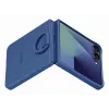 Samsung EF-PF766TNEGWW silikoninis dėklas su žiedu, skirtas Galaxy Z Flip7, mėlynas