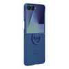 Samsung EF-PF766TNEGWW silikoninis dėklas su žiedu, skirtas Galaxy Z Flip7, mėlynas