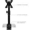 Techly ICA-LCD 500BK stalo monitoriaus laikiklis 13–30 colių (76,2 cm), iki 15 kg, VESA 75x75/100x100, juodas