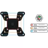 Techly ICA-LCD 500BK stalo monitoriaus laikiklis 13–30 colių (76,2 cm), iki 15 kg, VESA 75x75/100x100, juodas
