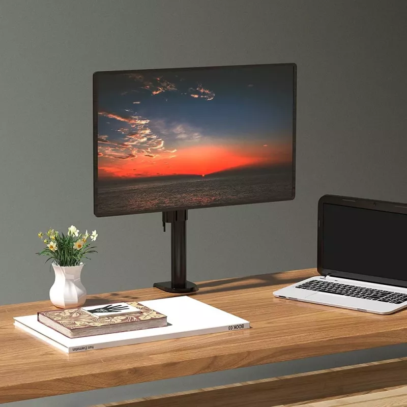 Techly ICA-LCD 500BK stalo monitoriaus laikiklis 13–30 colių (76,2 cm), iki 15 kg, VESA 75x75/100x100, juodas