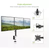 Techly ICA-LCD-482-T trijų monitorių stovas ant stalo, 13-24 colių