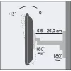 Techly ICA-LCD 2901 sieninis laikiklis 13–37 colių LCD televizoriui, pasukamas ir pakreipiamas, iki 25 kg, VESA 75x75–200x200, juodas