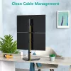 Laikiklis dviems monitoriams Techly ICA-LCD 2520V 68,6 cm (27 col.) stalas Juoda