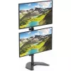 Laikiklis dviems monitoriams Techly ICA-LCD 2520V 68,6 cm (27 col.) stalas Juoda