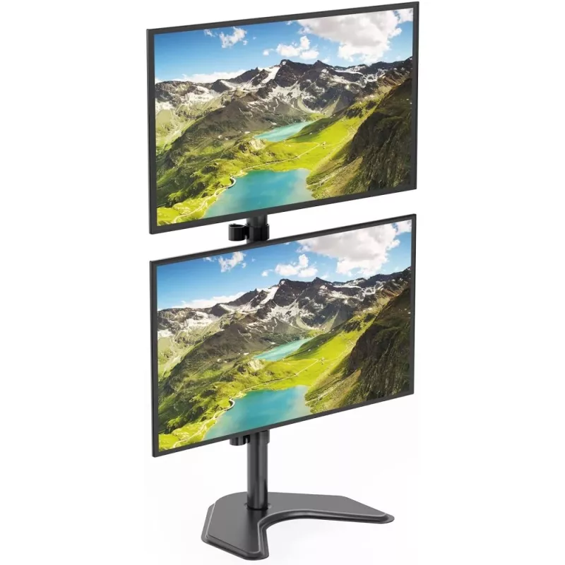 Laikiklis dviems monitoriams Techly ICA-LCD 2520V 68,6 cm (27 col.) stalas Juoda