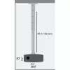 Techly projektoriaus lubinis stovas su prailginimu 60-102 cm sidabrinis ICA-PM 102XL