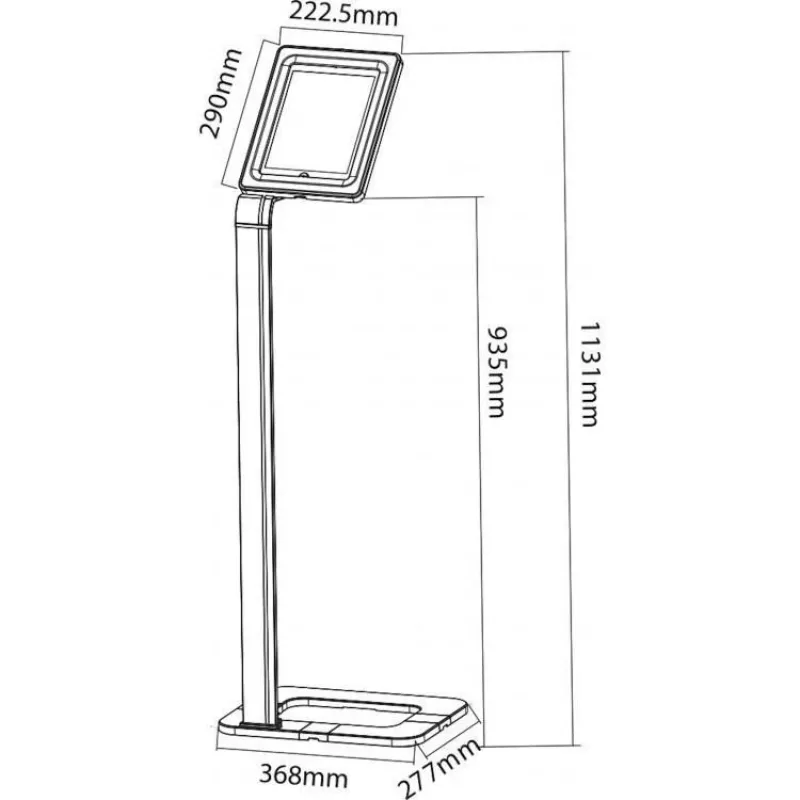 Apsauginis stovas planšetei Techly ICA-TBL-1501 25,6 cm (10,1 inch) baltas