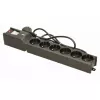 Apsauginis filtras Lestar LX 610 G-A – 6 IEC 320 lizdai, 1,5 m laidas, 155 J, 230 V, juodas