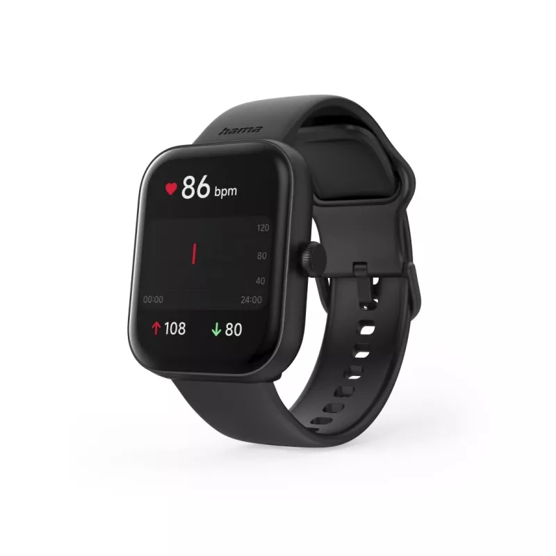 Hama 5000 išmanusis laikrodis su 4,19 cm (1,65 col.) TFT jutikliniu ekranu, juodas