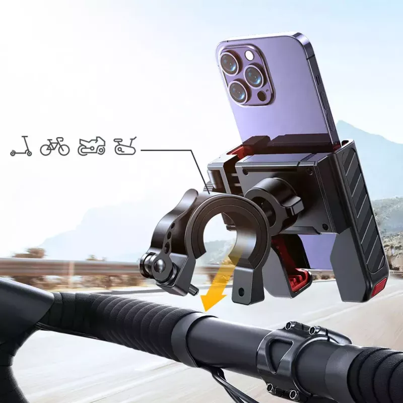 Telefono laikiklis motociklui Joyroom JR-ZS266 reguliuojamas, tvirtas, skirtas vairui