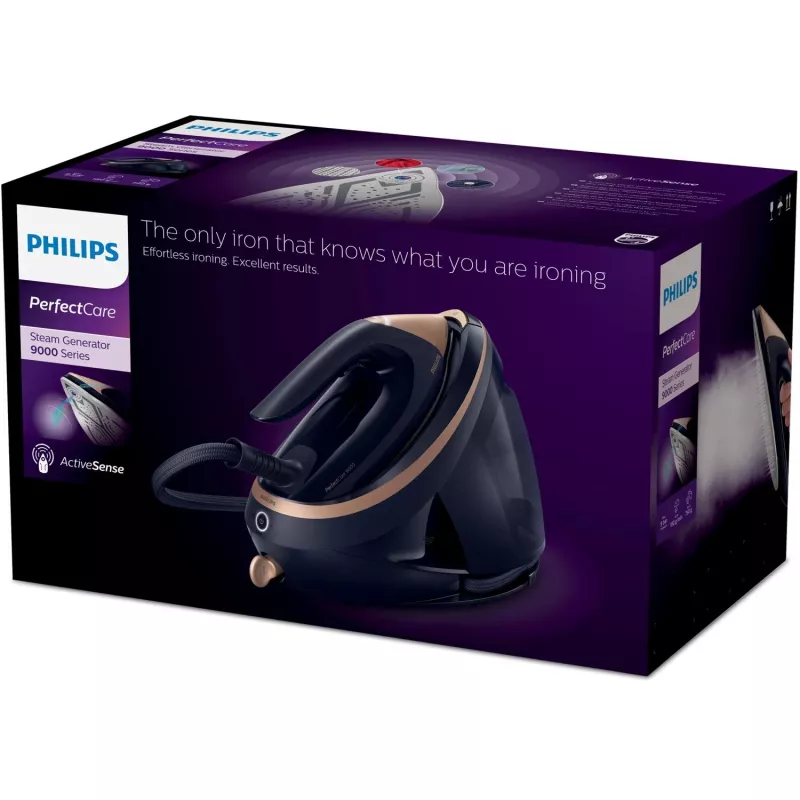 Garų generatorius lygintuvas Philips PSG9050/20 — 3100 W, 1,8 L nuimamas bakas, 9 bar, SteamGlide Elite padas
