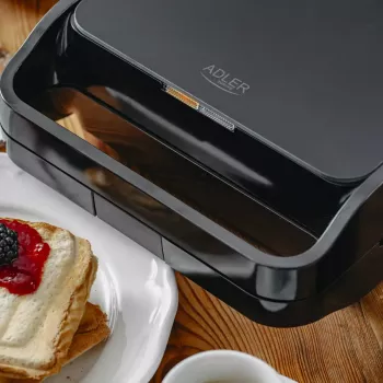 Sumuštinių keptuvė 2-in-1 Adler AD 3070b – 850 W, 2 plokštelės, juoda