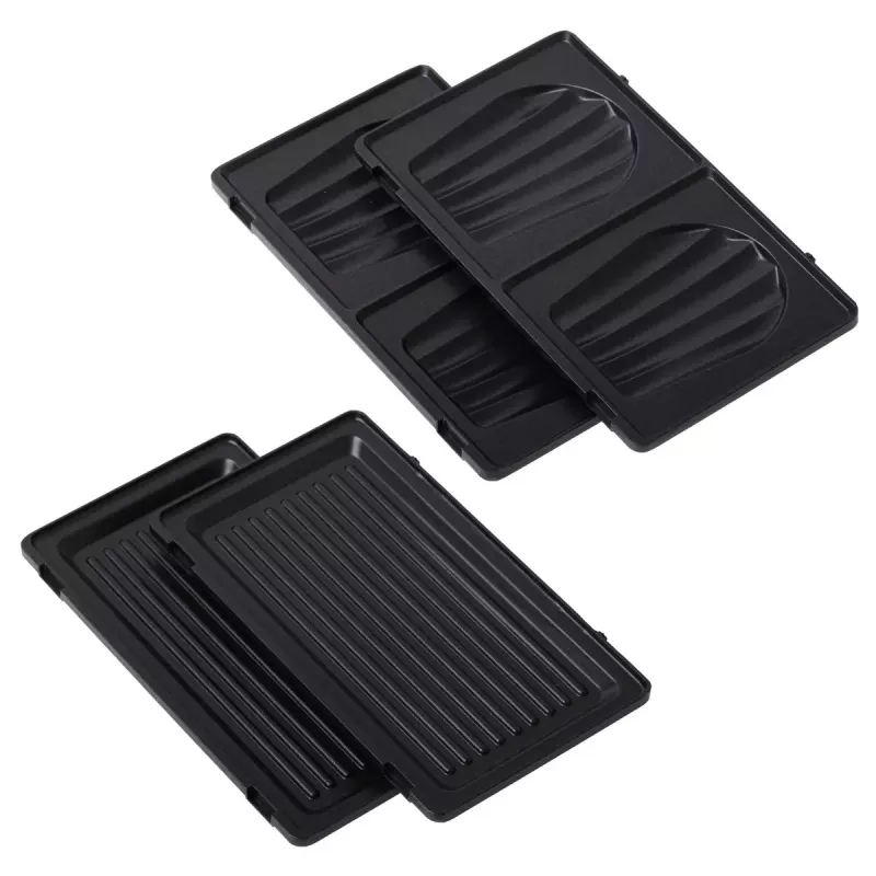 Sumuštinių keptuvė 2-in-1 Adler AD 3070b – 850 W, 2 plokštelės, juoda
