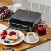 Sumuštinių keptuvė 2-in-1 Adler AD 3070b – 850 W, 2 plokštelės, juoda