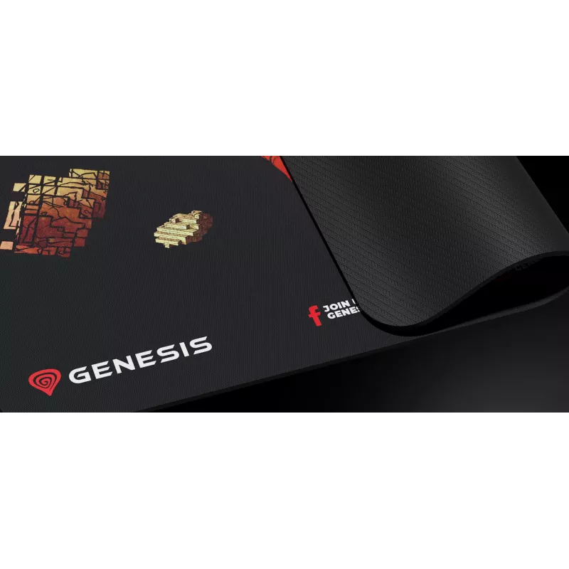 GENESIS Ancient Stone, įvairiaspalvis, paveikslėlis, audinys, guma, žaidimų pelės kilimėlis