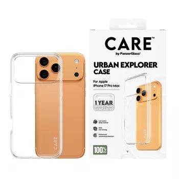 Apsauginis dėklas PanzerGlass CARE Urban Explorer Skaidrus, skirtas iPhone 17 Pro Max