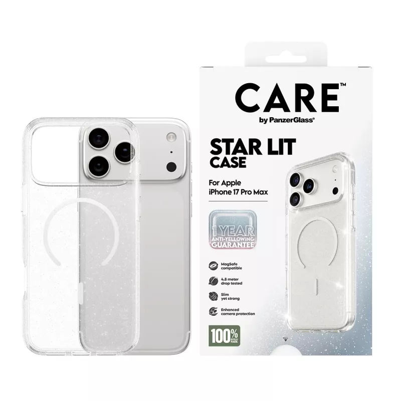 Dėklas PanzerGlass CARE by Flagship Case Urban Explorer Star Lit White MagSafe iPhone 17 Pro Max