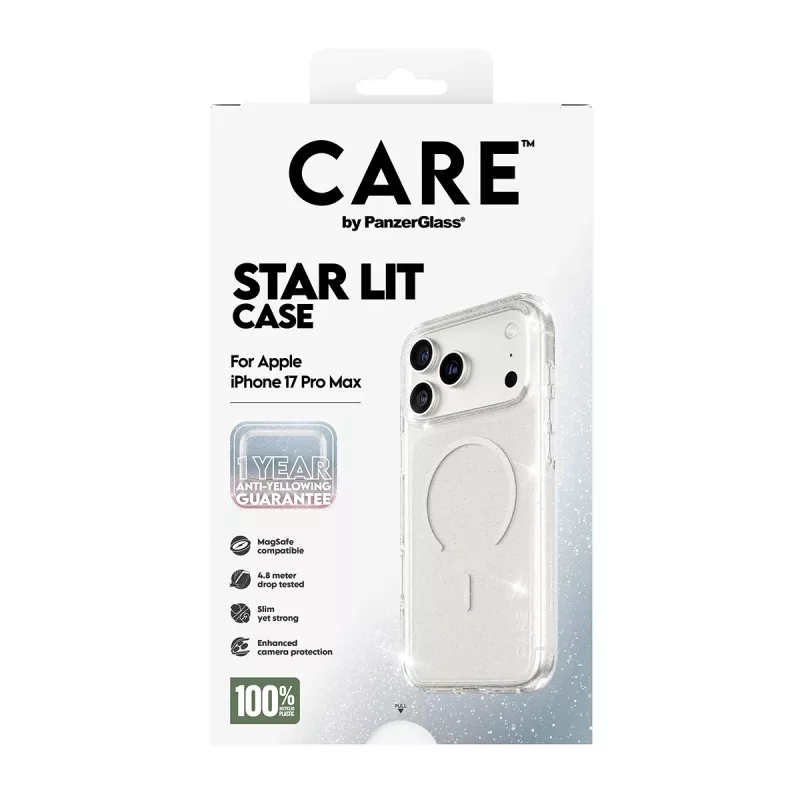 Dėklas PanzerGlass CARE by Flagship Case Urban Explorer Star Lit White MagSafe iPhone 17 Pro Max