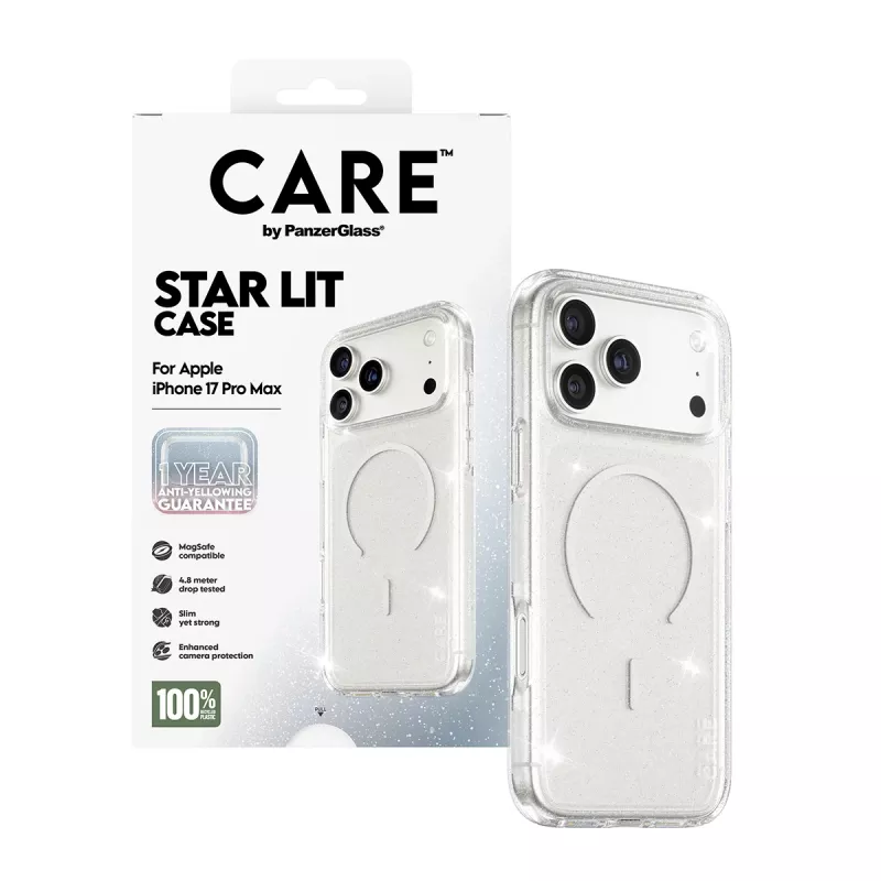 Dėklas PanzerGlass CARE by Flagship Case Urban Explorer Star Lit White MagSafe iPhone 17 Pro Max