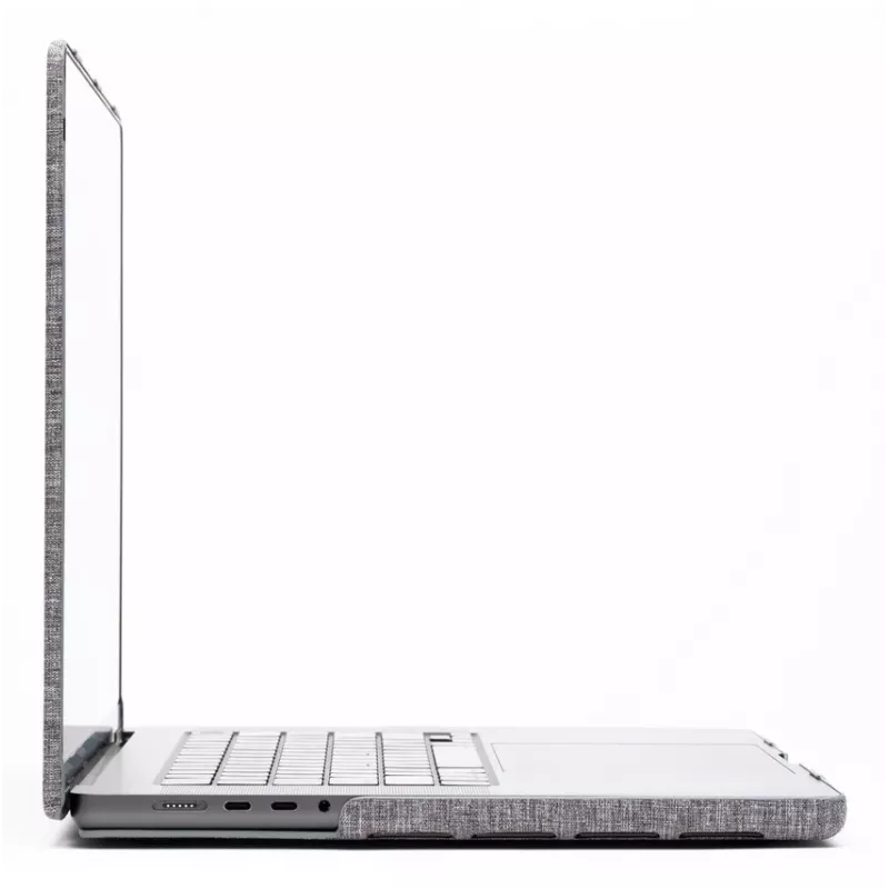 Kietas Dėklas Zagg MacBook Pro 14 M3/M2/M1 — Dūminis, užsegamas apsauginis korpusas
