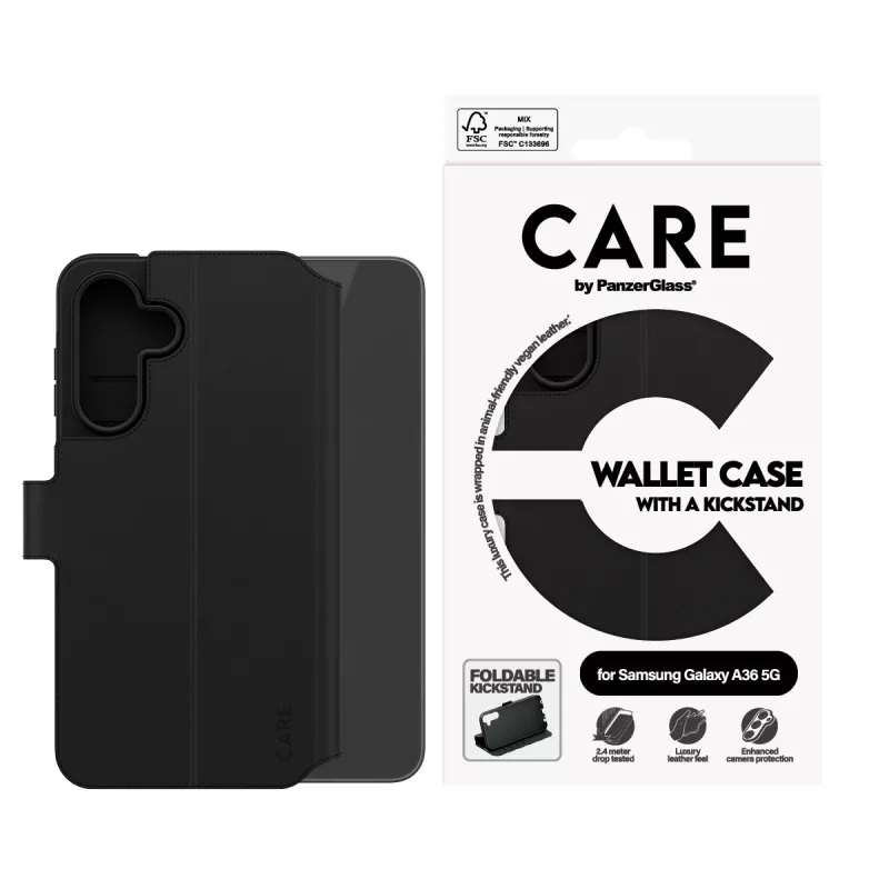 PanzerGlass CARE™ by ® Wallet Case su stoveliu Samsung Galaxy A36 5G