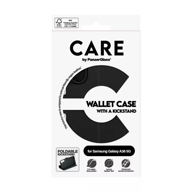 PanzerGlass CARE™ by ® Wallet Case su stoveliu Samsung Galaxy A36 5G