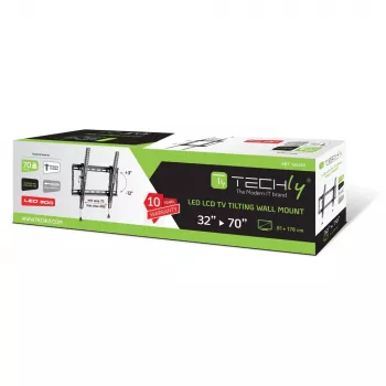 Techly ICA-PLB 59T TV laikiklis 177,8 cm (70 colių) Juodas