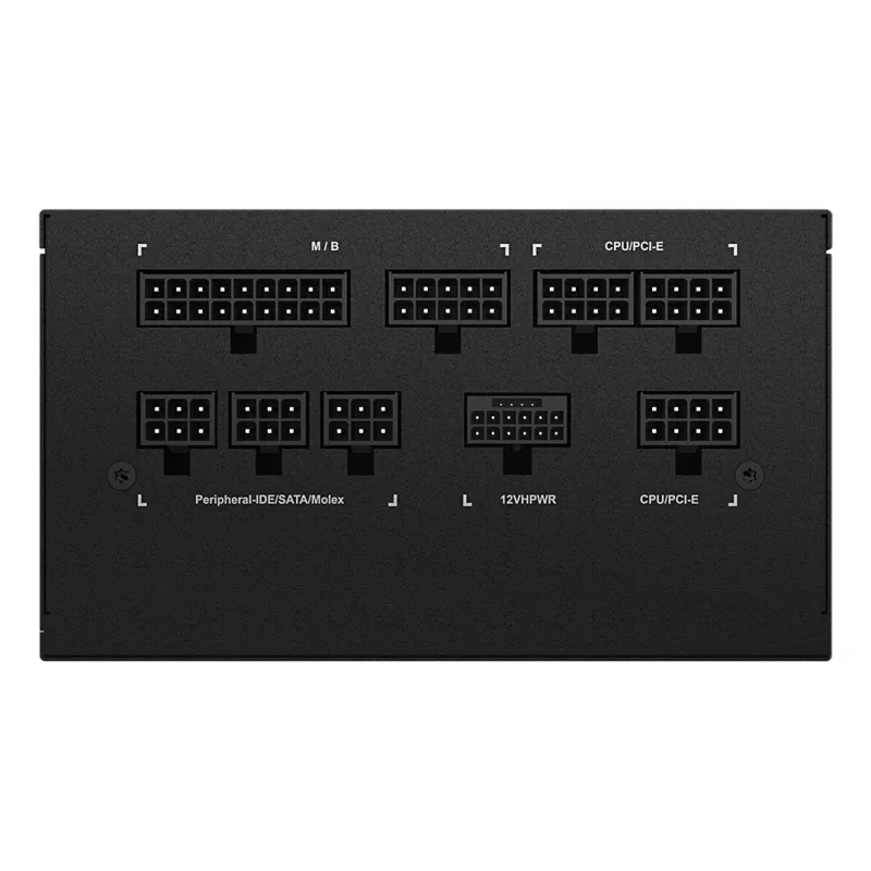 GIGABYTE UD850GM PG5 V2 maitinimo blokas – 850 W, 80 PLUS Gold, pilnai modulinis, 120 mm ventiliatorius, ATX 3.1, EU kištukas