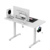 huzaro Hero 8.1 – elektrinis reguliuojamo aukščio stalas baltas 120×60 cm