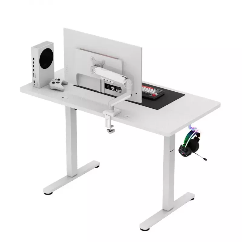 huzaro Hero 8.1 – elektrinis reguliuojamo aukščio stalas baltas 120×60 cm