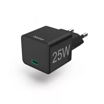 Hama 00201651 greitasis sieninis įkroviklis 25 W, USB Type-C, juodas