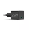 Hama 00201651 greitasis sieninis įkroviklis 25 W, USB Type-C, juodas