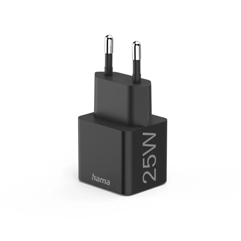 Hama 00201651 greitasis sieninis įkroviklis 25 W, USB Type-C, juodas