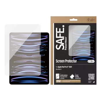 PanzerGlass SAFE. by ® Apsauginis stiklas iPad Pro 11'' (2024-2025) | Ultra-Wide Fit