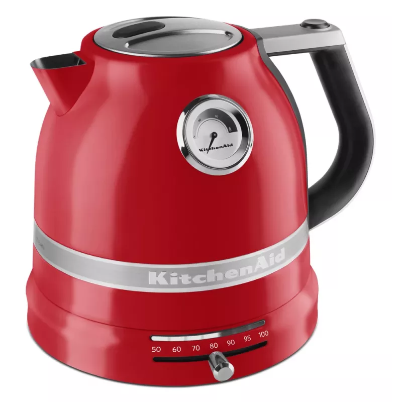 Elektrinis virdulys KITCHENAID 1,5 L 2400 W, nerūdijančio plieno/aliuminio, 7 temperatūros nustatymai, Imperial Red