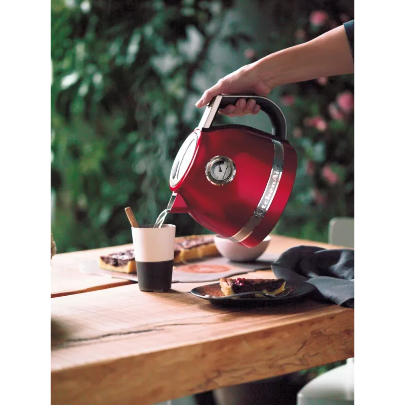 Elektrinis virdulys KITCHENAID 1,5 L 2400 W, nerūdijančio plieno/aliuminio, 7 temperatūros nustatymai, Imperial Red