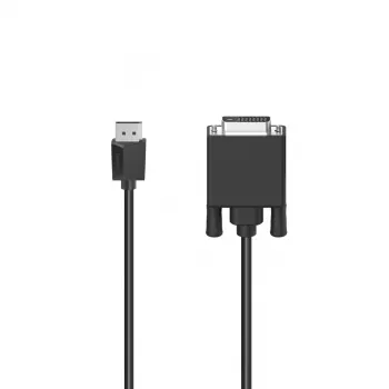 Hama 00200713 vaizdo kabelio adapteris 1,5 m DisplayPort DVI juodas