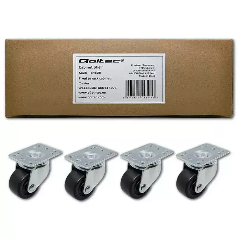 Ratlankiai stovui QOLTEC 4 vnt. be fiksavimo modelis 54508