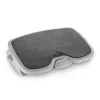 Pėdų atrama Kensington SoleMate Plus su reguliuojamu pasvirimu 0–20°, aukštis 8,89–12,7 cm, platforma 45×35 cm, Juoda/Pilka