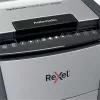Rexel Optimum Auto+ 300M popieriaus smulkintuvas, mikro pjūvis, 55 dB, 23 cm, juoda, pilka