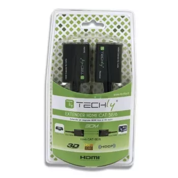 Techly HDMI stiprintuvas Cat 5e / 6 kompaktiškas 30m IDATA EXT-E30D